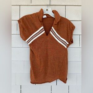 Vintage 70’s top women’s rust colored